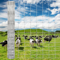 Garvee Cattle Fence Heavy Duty Galvanized Wire Fencing for Hog Goat Sheep Deer Yard Protection 1.5m-49.7m Durable Chain Link Fence