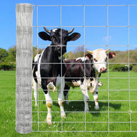 Garvee Cattle Fence Heavy Duty Galvanized Wire Fencing for Hog Goat Sheep Deer Yard Protection 1.5m-49.7m Durable Chain Link Fence
