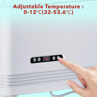 Garvee Commercial Countertop Display Refrigerator 4-Sided Glass Cake Showcase CL-78-1 Energy Class B White 425mm Wide
