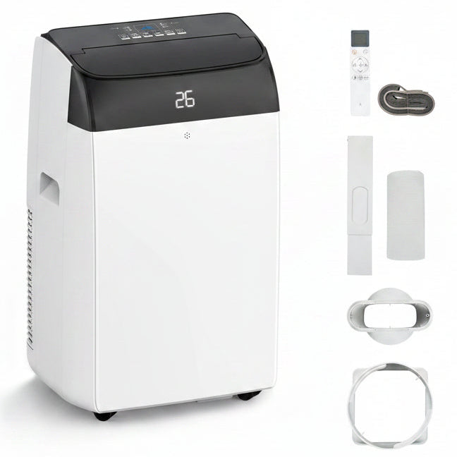 Garvee 10000 BTU Portable Air Conditioner 4-in-1 Cooling Heating Dehumidifier and Fan Unit 39.6x46x86.5 cm White