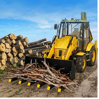 Garvee 147cm Heavy-Duty Clamp-on Tractor Debris Forks – 1800kg Capacity Loaders & Skid-Steer for Clearing Debris, Logs & Farm Waste