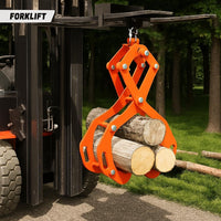Garvee 91cm Log Tongs, 4 Claw Heavy Duty 1.5 Ton Log Grabber for Tractors, Forklifts & ATVs - High Visibility Skidding Tongs, Orange