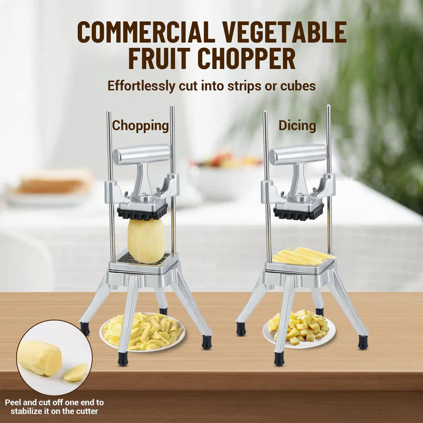 Garvee Vegetable Fruit Slicer 14 Inch Stainless Steel Commercial Manual Slicer for Kitchen Silver