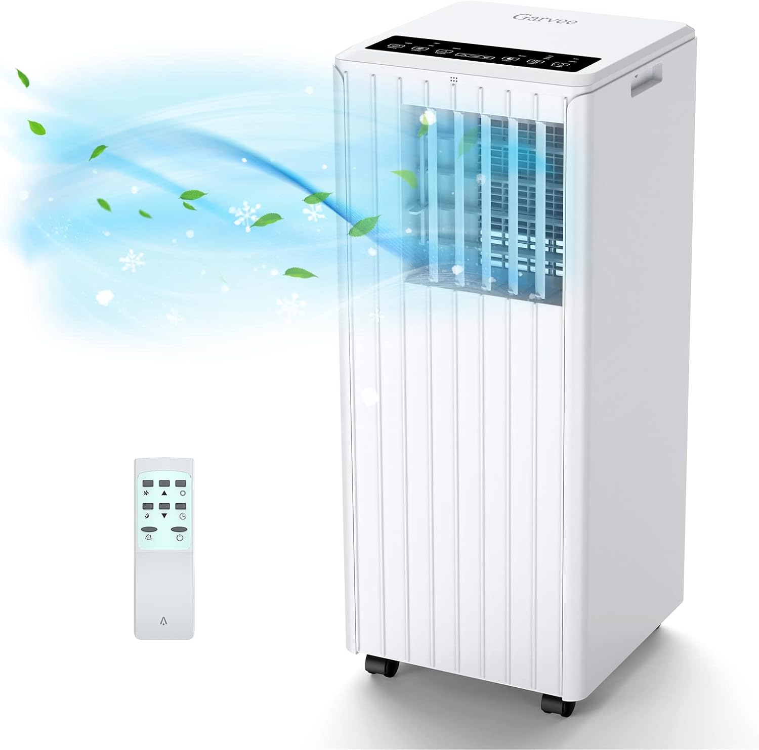 Garvee 7000 BTU 3-in-1 Portable Air Conditioner – Energy Efficient Mobile Air Con Unit with 36L Dehumidifier – Quiet 65dB for Rooms up to 15m² with Remote Control