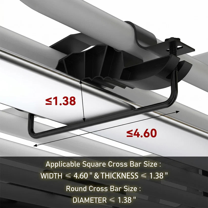 Garvee 46" x 36" x 5" Universal Roof Rack Basket with Cargo Net, Heavy Duty Luggage Holder for SUVs, Trucks, Vehicles, Black, 200 Lbs Capacity