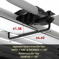 Garvee 46" x 36" x 5" Universal Roof Rack Basket with Cargo Net, Heavy Duty Luggage Holder for SUVs, Trucks, Vehicles, Black, 200 Lbs Capacity