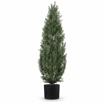 Garvee Artificial Cedar Topiary 183 cm Fake Cedar Tree Faux Potted Plants Outdoor Indoor Artificial Tree Evergreen Cedar Topiary Tree for Patio Garden Porch Front Door Entryway Green