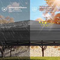 Garvee 3x3m Pop-Up Gazebo with 4 Sidewalls – Heavy-Duty Waterproof Garden Marquee, 420D UV50+ Canopy with Adjustable Height for Outdoor Events