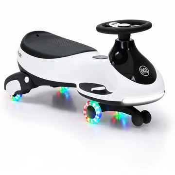 Garvee 12V 2-in-1 Electric Wiggle Car for Kids with Music, Ride On Twist Toy for Toddlers Aged 2.5+ (Up to 30kg) - 78 x 31 x 40 cm