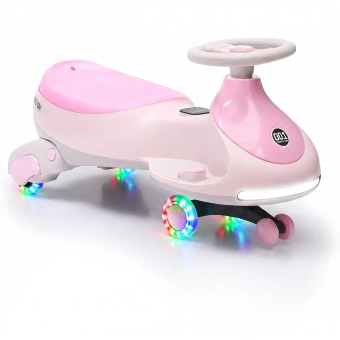 Garvee 12V Electric Wiggle Car for Kids with Music, Ride On Twist Toy for Toddlers Aged 2.5+ (Up to 30kg) - 78 x 31 x 40 cm